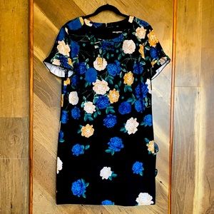 Karl Lagerfeld Floral Cocktail Dress Sz 14